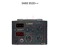 220v110v saike 852d hot air rework station soldering station 2 in 1 with supply air gun rack