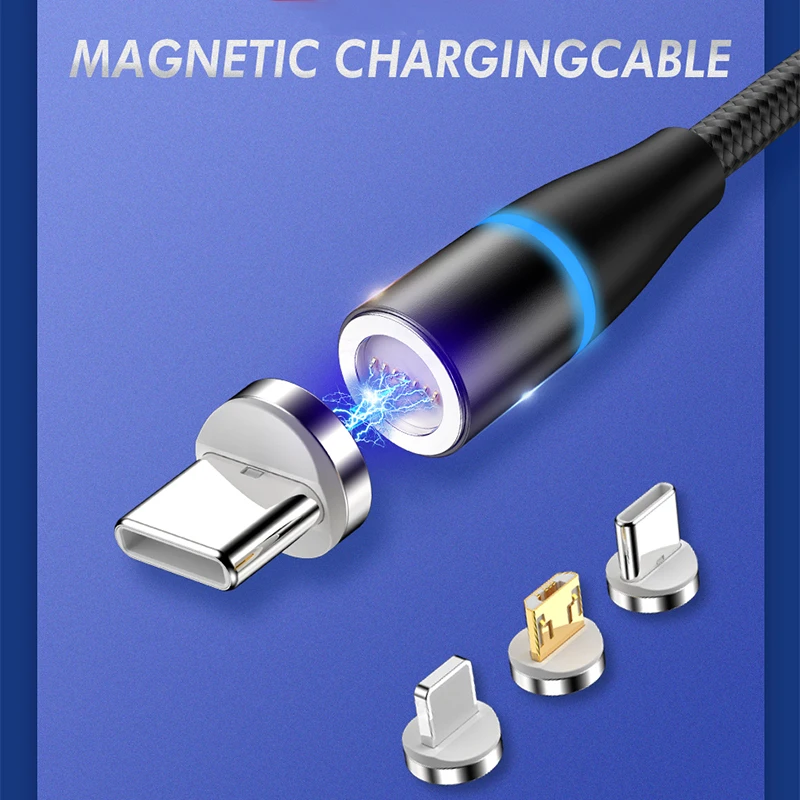 Jellico светодиодный кабель для быстрой зарядки Магнитный кабель usb type C Магнитный кабель USB кабель микро-зарядного устройства для iPhone samsung huawei