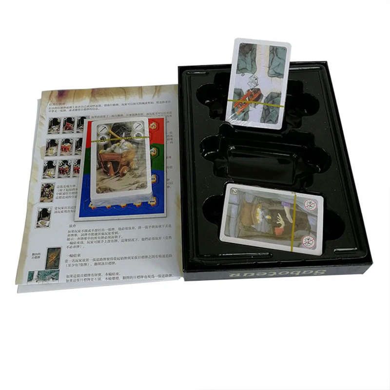 Домашние вечерние настольные игры полная английская версия Saboteur 1 + 2 карточная