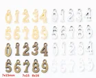 Подвески для ювелирных изделий из сплава Подвески для ожерелья браслета, 5 наборов по 10 цифр, изготовление ювелирных изделий 8291
