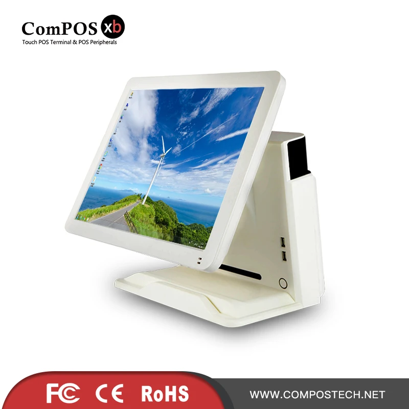 

POS all in one 15" resistive touch screen pos system commercial retail restaurant pos terminal