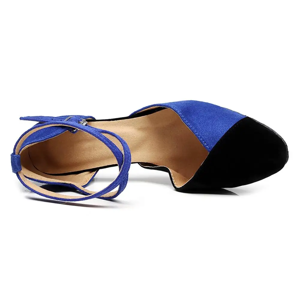 DKZSYIM/Женская стандартная обувь для танго Расшитая цветная атласная на высоком