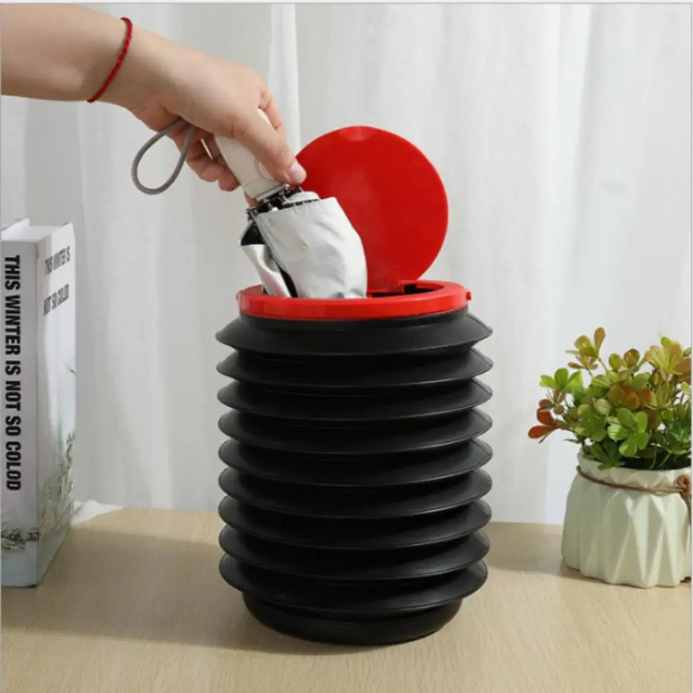 

Folding Telescopic Car Trash Can With Lid Portable Car Garbage Bucket Wash Bucket Outdoor Fishing Bucket Car Accessories