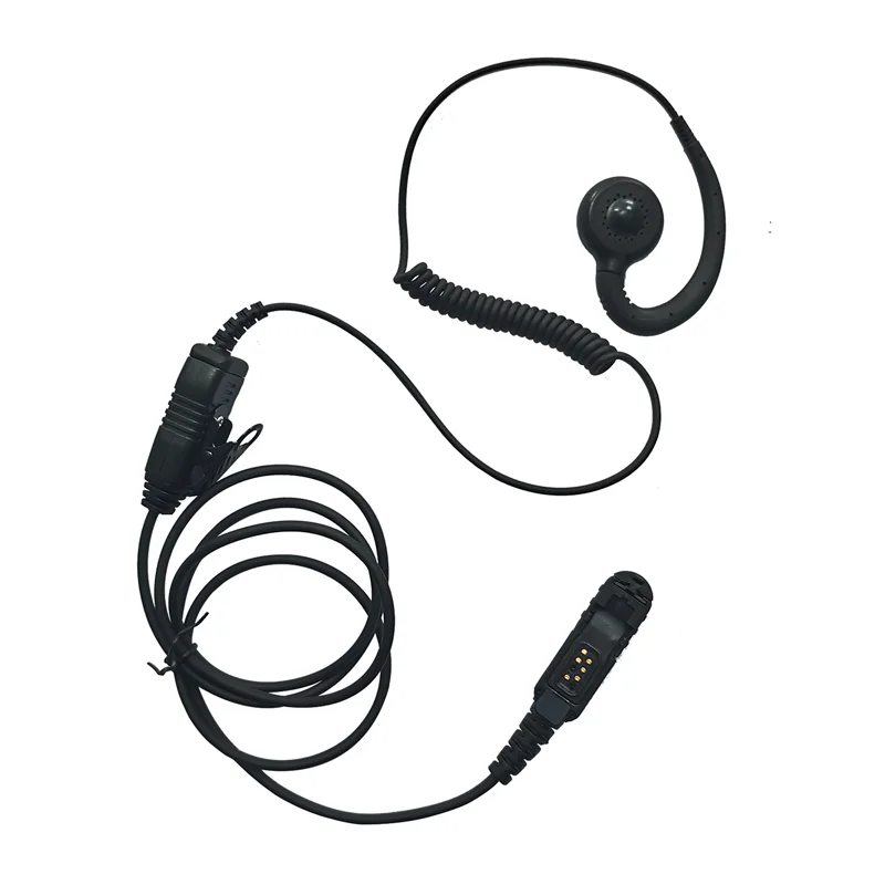C Shape Acoustic Tube Headset Earpiece Walkie Talkie with MIC and PTT for Motorola XPR3300e XPR3500e XPR3300 XPR3500 Radio