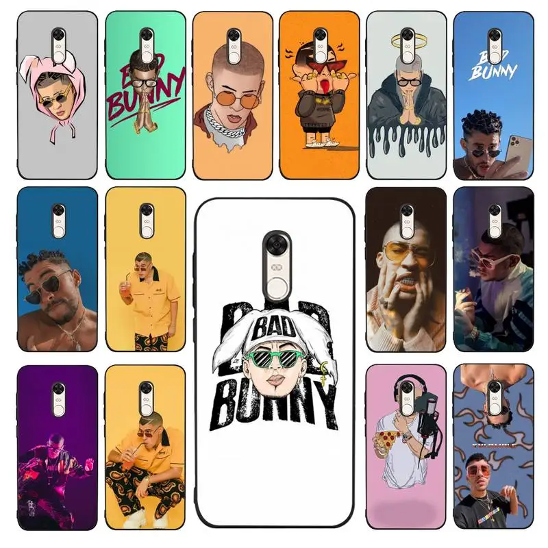 

MaiYaCa Bad Bunny Phone Case for Redmi 5 6 7 8 9 A 5plus K20 4X 6 cover