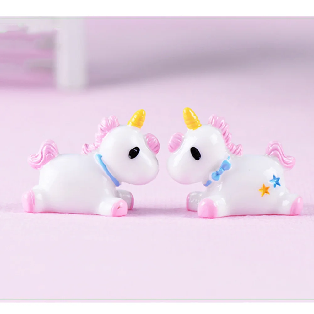 Комплект из 2 предметов мини смолы с надписью Unicorns Цветущий сад микро пейзаж