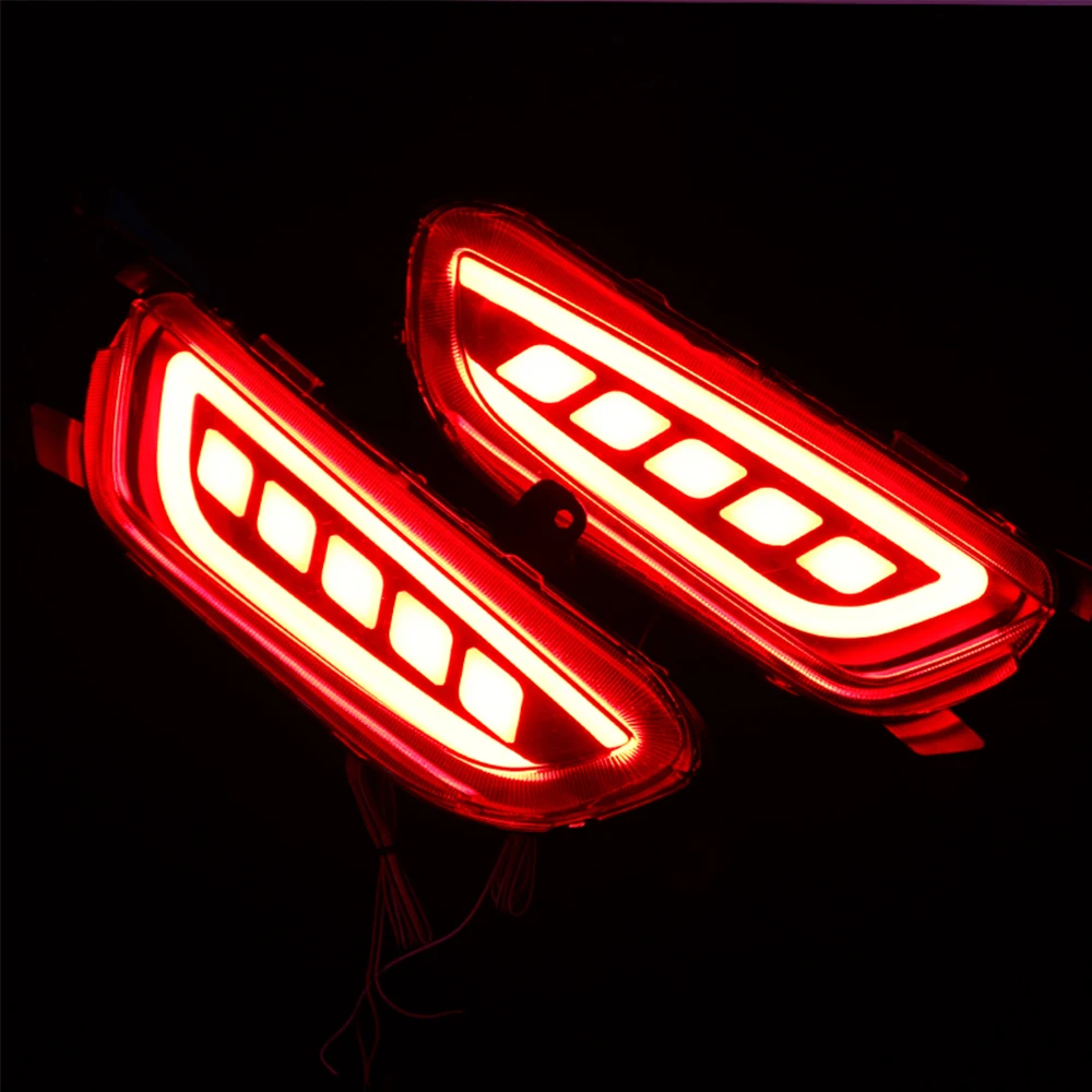 Reflector LED For Mazda CX-3 CX3 2015 2016 2017 2018 2019 Rear Fog Bumper Light Brake Turn Signal Tail | Автомобили и мотоциклы