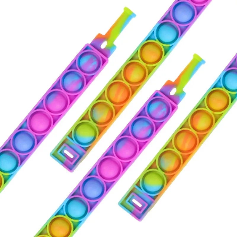 Nuevo Fidget Juguetes | Juguetes Fidget | Fidget juguetes brazalete sensorial empujar burbuja Simple Dimple pulsera descompresi&oacute;n Anti alivio del estr&eacute;s juguete ni&ntilde;os Gift2021-4