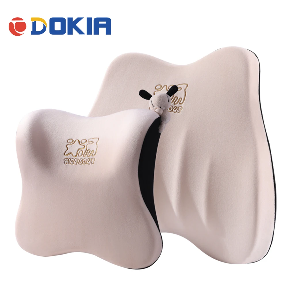 Подушка для подголовника автомобиля DOKIA ортопедическая мягкая подушка поддержки