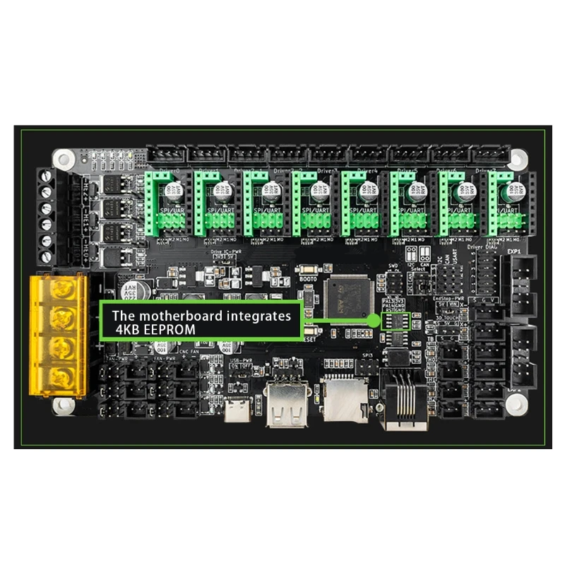 

3D Printer Upgrade Motherboard Monster8 V1.0 Control Board 32bit Support Klipper Merlin 2.0.x Online Printing for Voron L41E