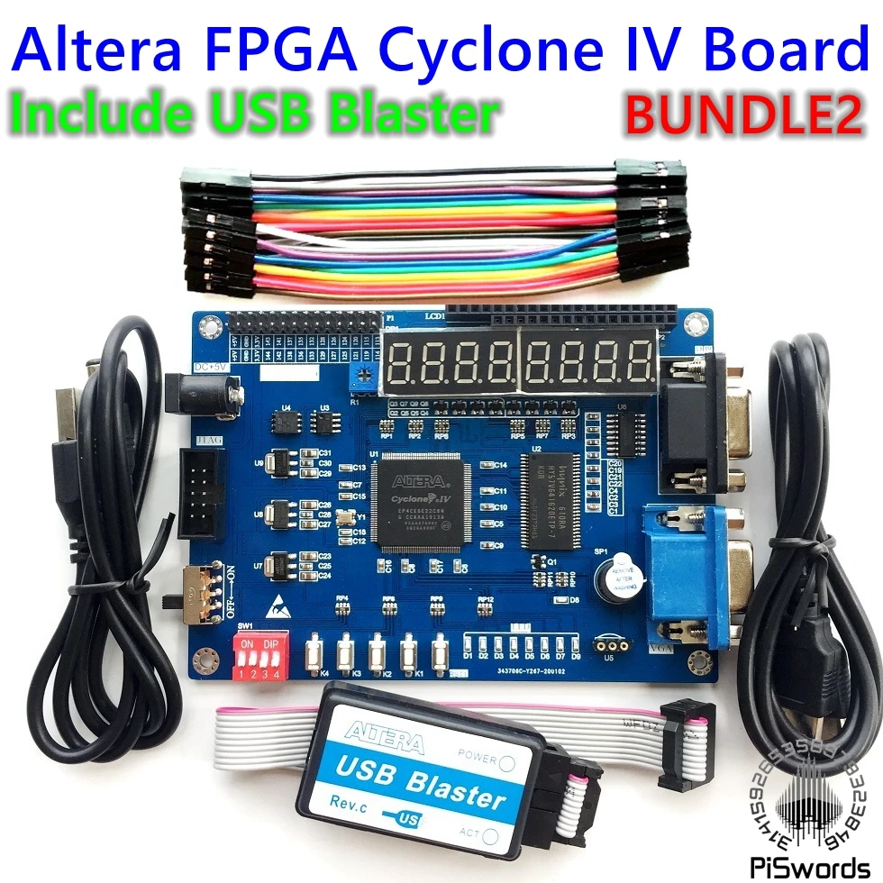 2020 ALTERA Cyclone IV EP4CE6 FPGA макетный комплект Altera EP4CE NIOSII Board и USB Blaster