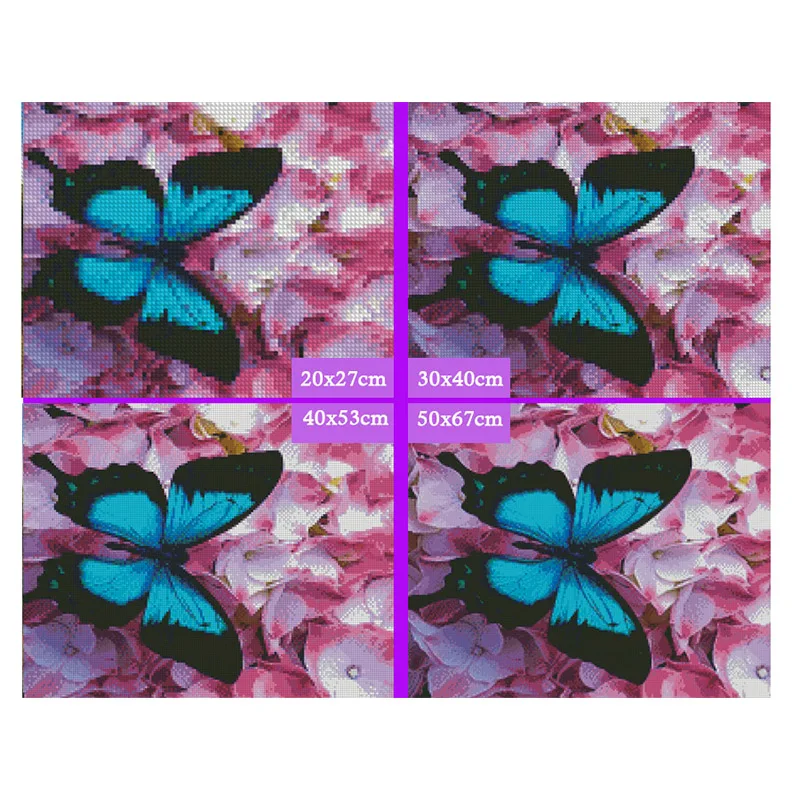 Full 5D Diy Daimond Painting Cross-stitch Butterfly&ampRose Petals 3D Diamond Rhinestones Paintings Embroidery Gifts | Дом и сад