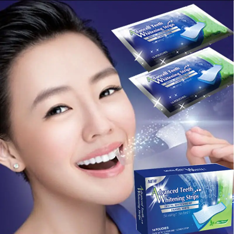 

10Pcs/5Pairs Teeth Whitening Strips Gel Care Oral Hygiene Clareador Dental Bleaching Tooth Whitening Bleach Teeth Whiten Tools