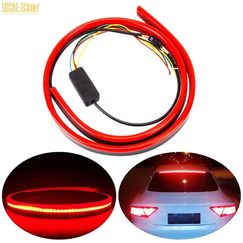 Ходовые огни аксессуары для автомобилей супер яркий красный бегущий мигающий