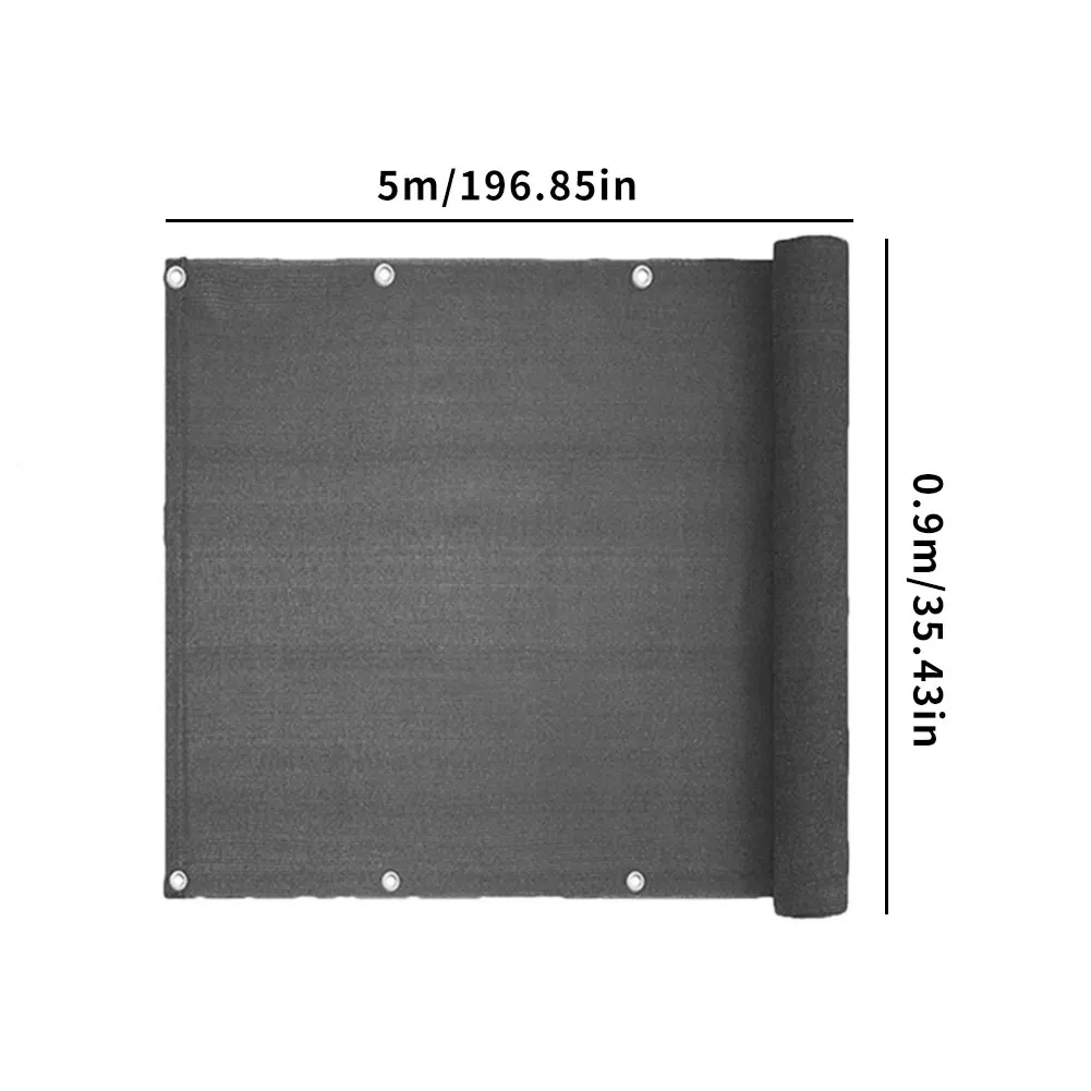 

Wind Sunshade Net Shelter Privacy Screen Breeze Sewing Buckle Outdoor Awning Balcony Garden Fence Cover with Ties Swimming Pool