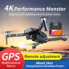 Дрон 4K, 2 камеры, GPS, радиус действия 1000 м, Wi-Fi, FPV, дистанционное управление с телефона