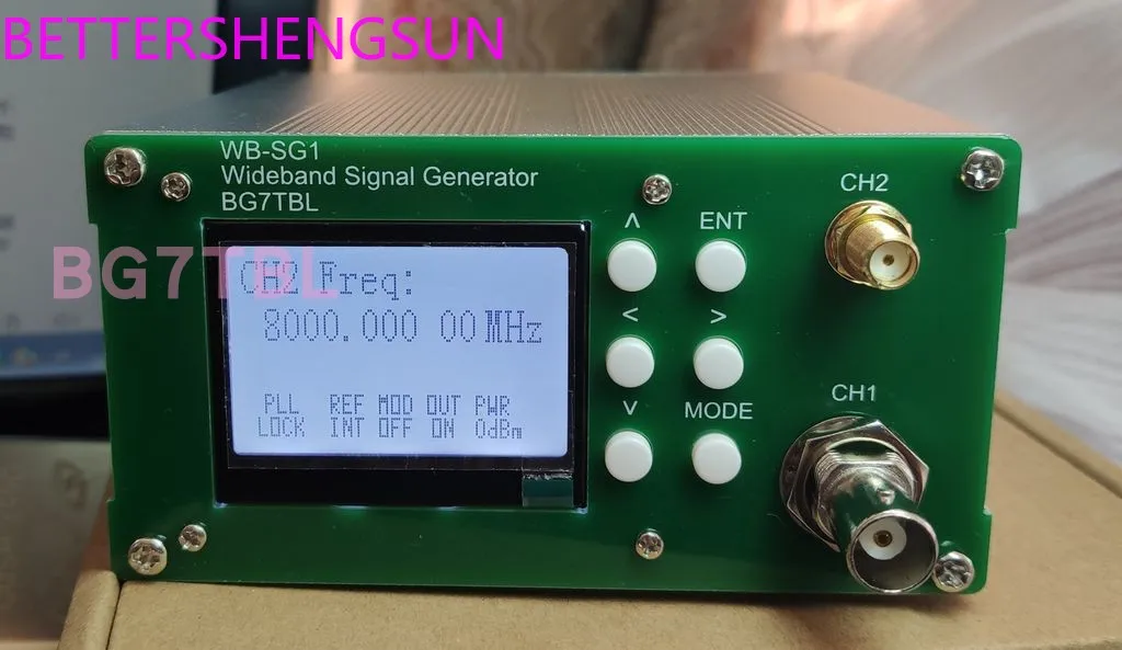 

WB-SG1-8G, 1Hz-8GHz signal source, generator, on-off modulation, high frequency, radio frequency 8G,
