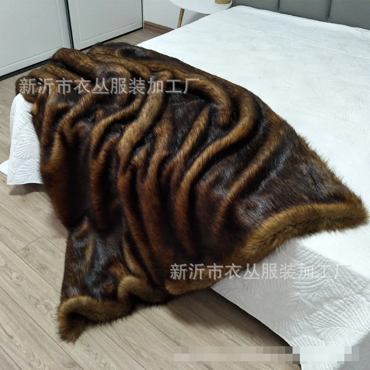 Роскошное мягкое покрывало из искусственного меха|Шаль| |