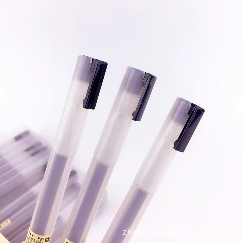 

12Pcs/Set Style 0.5mm Water-based Gel Pen Black/Red/Blue Ink Pen Maker Pen School Office Supply Stationery For Student