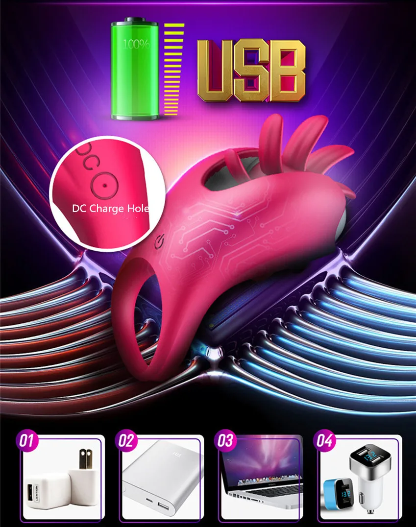 Оральный лизание вибратор вращение Женский мастурбатор Стимулятор клитора