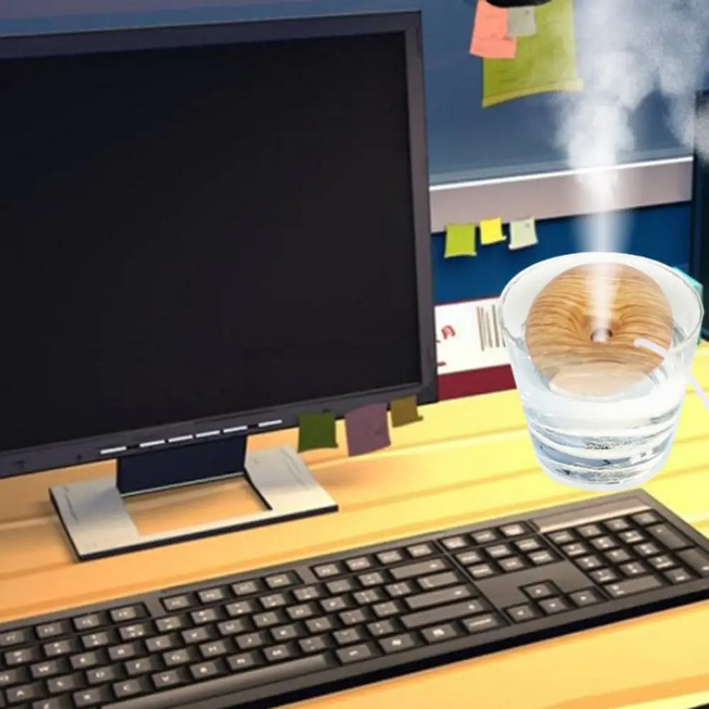 Mini Portable Ultrasonic Humidifier lamp Essential Oil Diffuser Aroma Air Purifier USB Household Aromatherapy Mist Maker | Бытовая