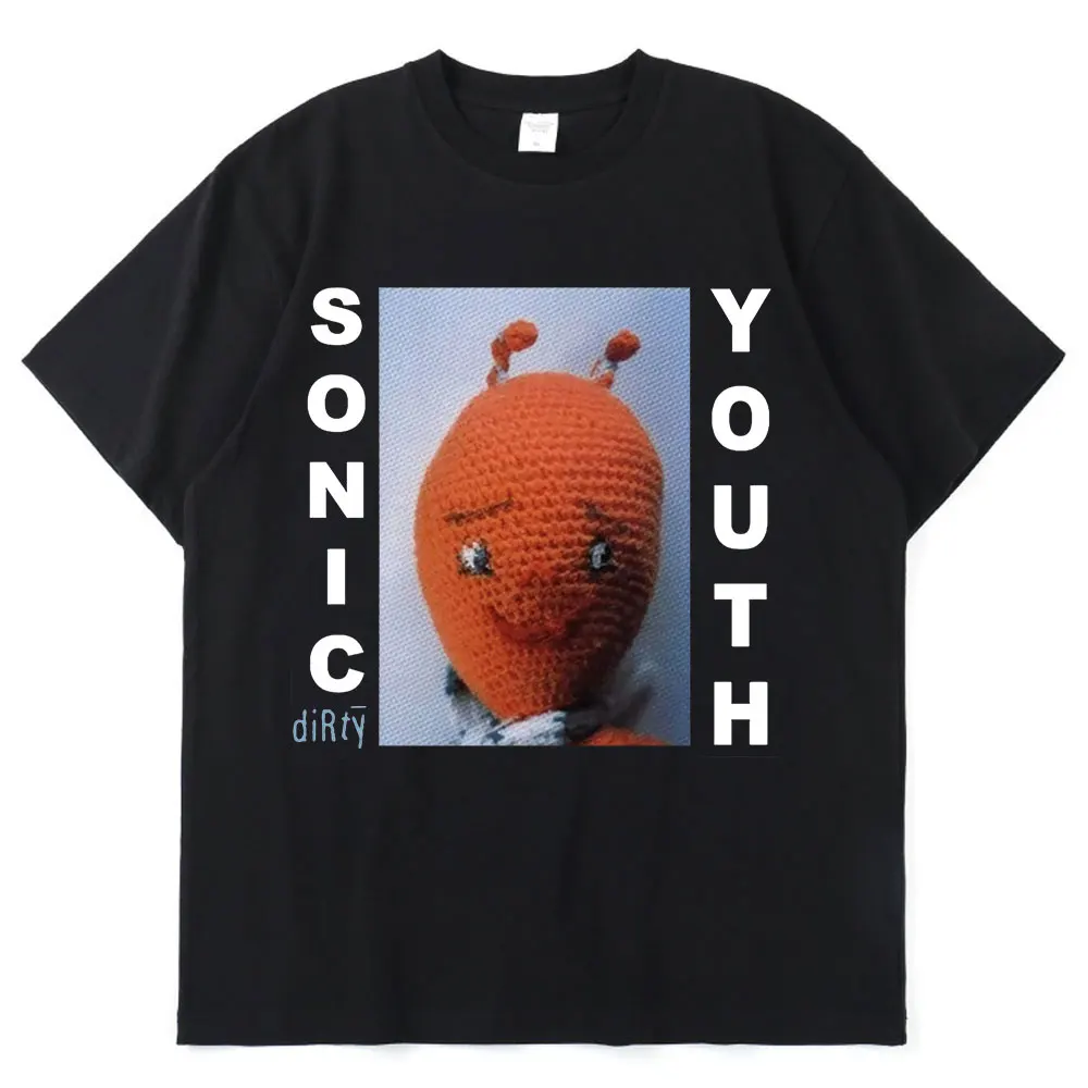 

Sonic Youth T Shirt Men Cartoon Cool Funny Black T Shirt Print T-shirt Men Tee Shirt Oversized Summer Retro T Shirt Unisex