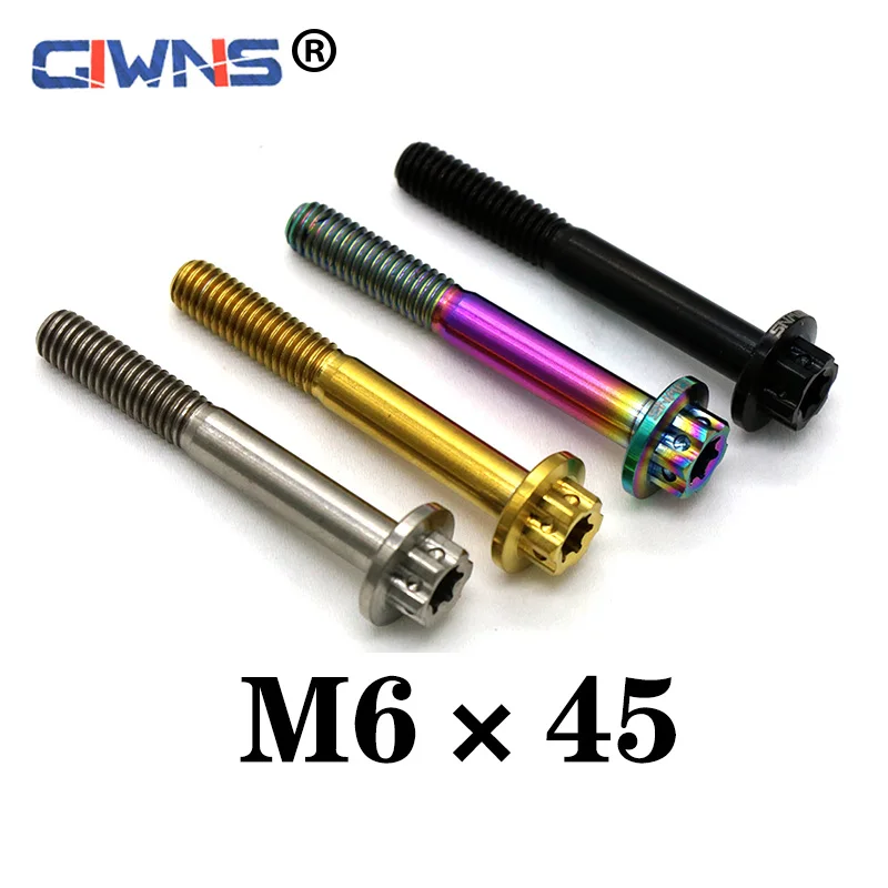 

2pcs Ride MT09 TC4 Titanium Alloy Screw M6*45