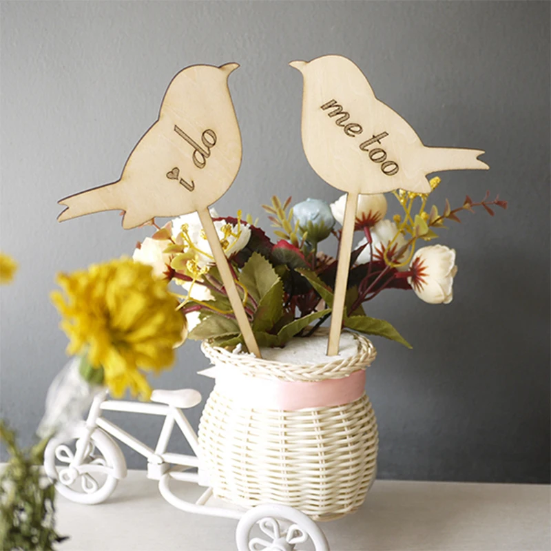 Влюбленными птицами свадебное украшение для тортов цветок композиция украшения