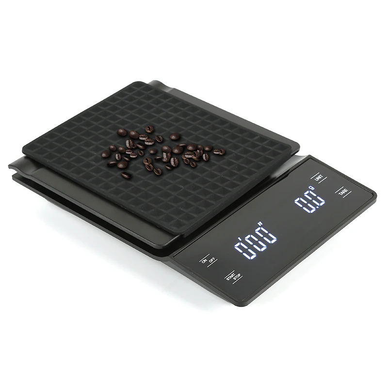 

3kg 0.1g Coffee Drip Scale Digital Scale G/OZ/ml/lb Mini Digital LED Display With Timer Kitchen Jewelry Scale Measuring Tools