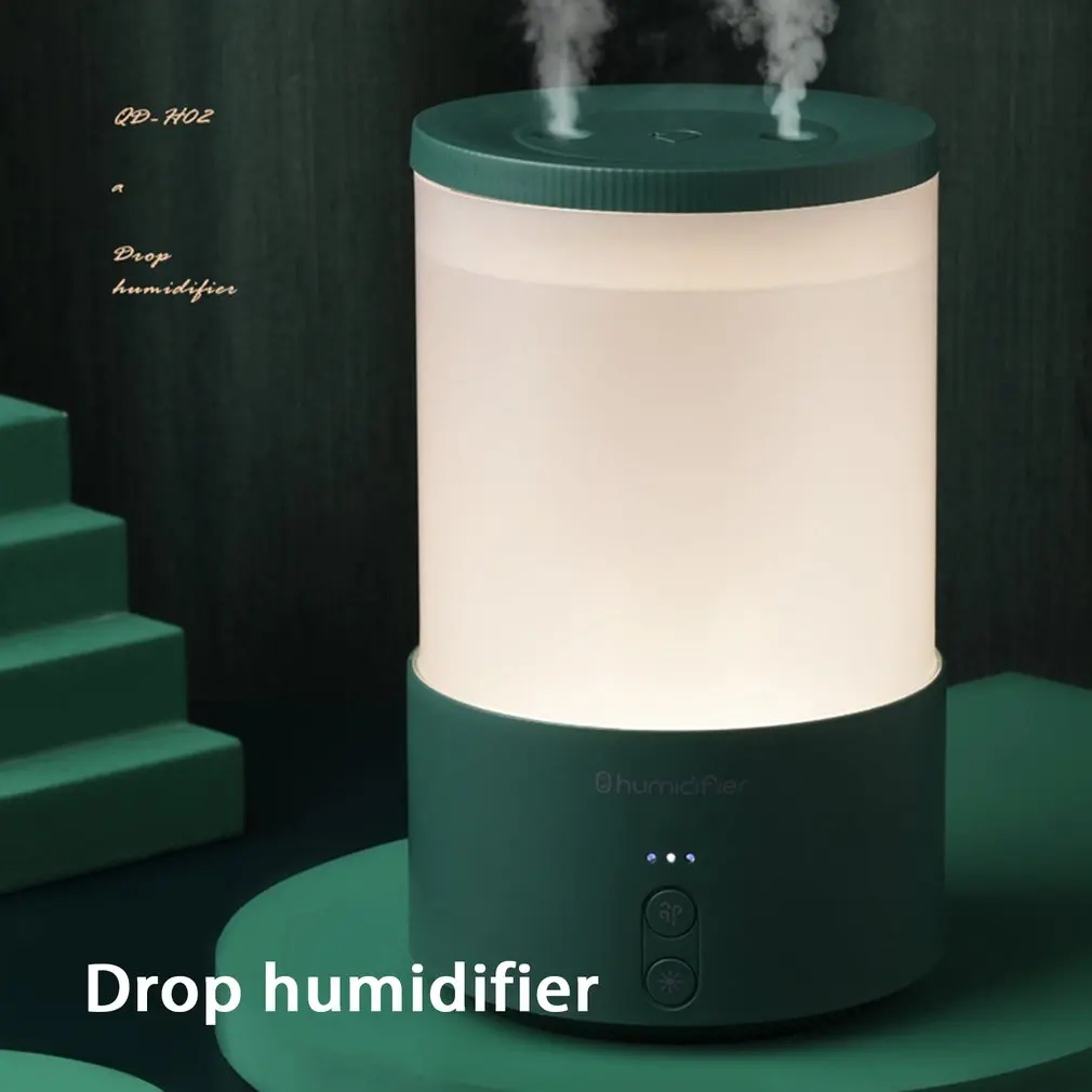 

Household Retro Double Spray Nozzle Water Drop Humidifier Ultrasonic Mute Creative Office Aromatherapy Machine Face Moisturizer