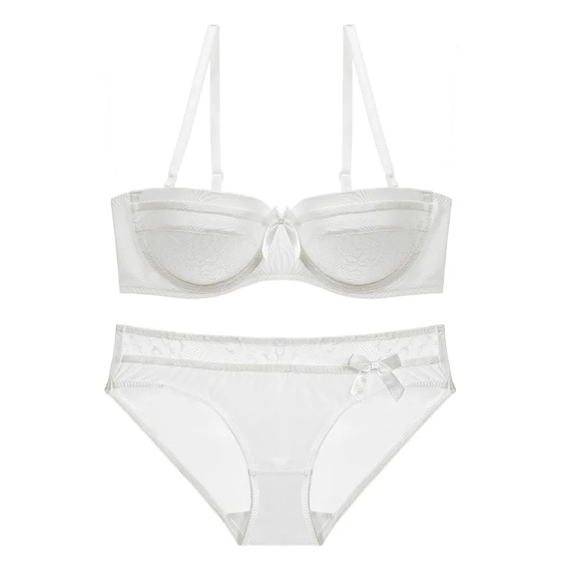 

Sexy Underwear Manufacturer Underwears To Thin One Sexy Lace Strapless Bra Underwear Sets A Half Cup Of Women Push Up Bra