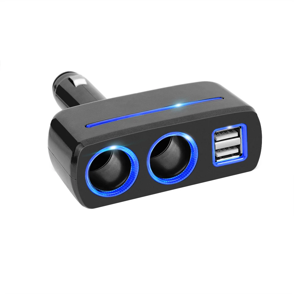 1 шт. автомобильное зарядное устройство с 2 USB-портами 12-24 В | Мобильные телефоны и