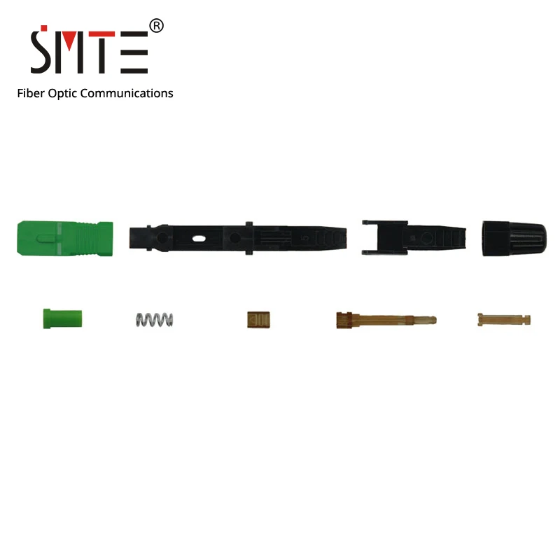 100pcs/lot Splicer SC APC single mode 60mm APCNPFG 8802-TLC/3 XF-5000-0322-3 Fast Connector SC/APC 0.2dB SM fiber optic | Мобильные