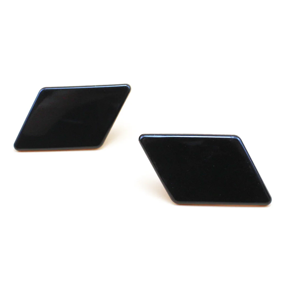 

Car Styling Black Painted Front Headlight Washer Nozzle Cover Cap 61677211209 61677211210 for BMW E90 E91 320i 325i 330i 09-11