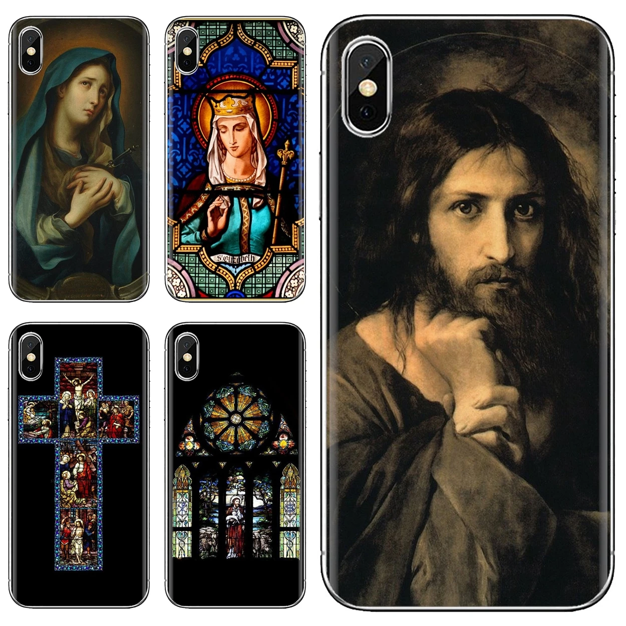 Мягкий ТПУ чехол для телефона в стиле ретро с изображением девы Марии Samsung Galaxy Note 3