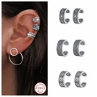 Ювелирные украшения Plata de ley 925 Пирсинг ореха нет имитация пирсинга Хрящ уха каффы для влюбленных винтажные C-образные клипсы