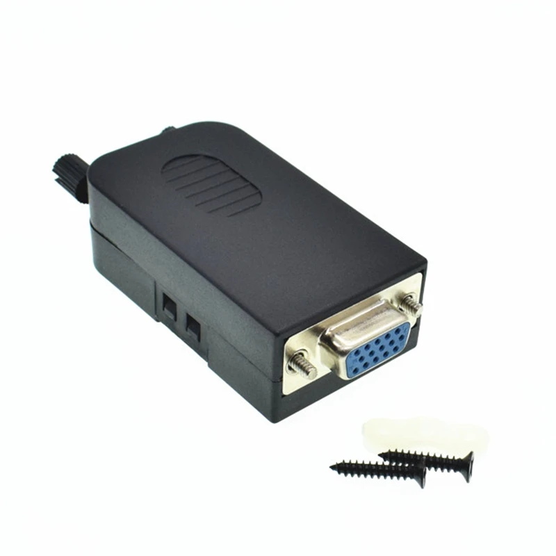 Разъем DB15 разъем VGA типа мама D Sub 3 ряда 15 контактный разъем|connector diy|connector 3connectors db15 |