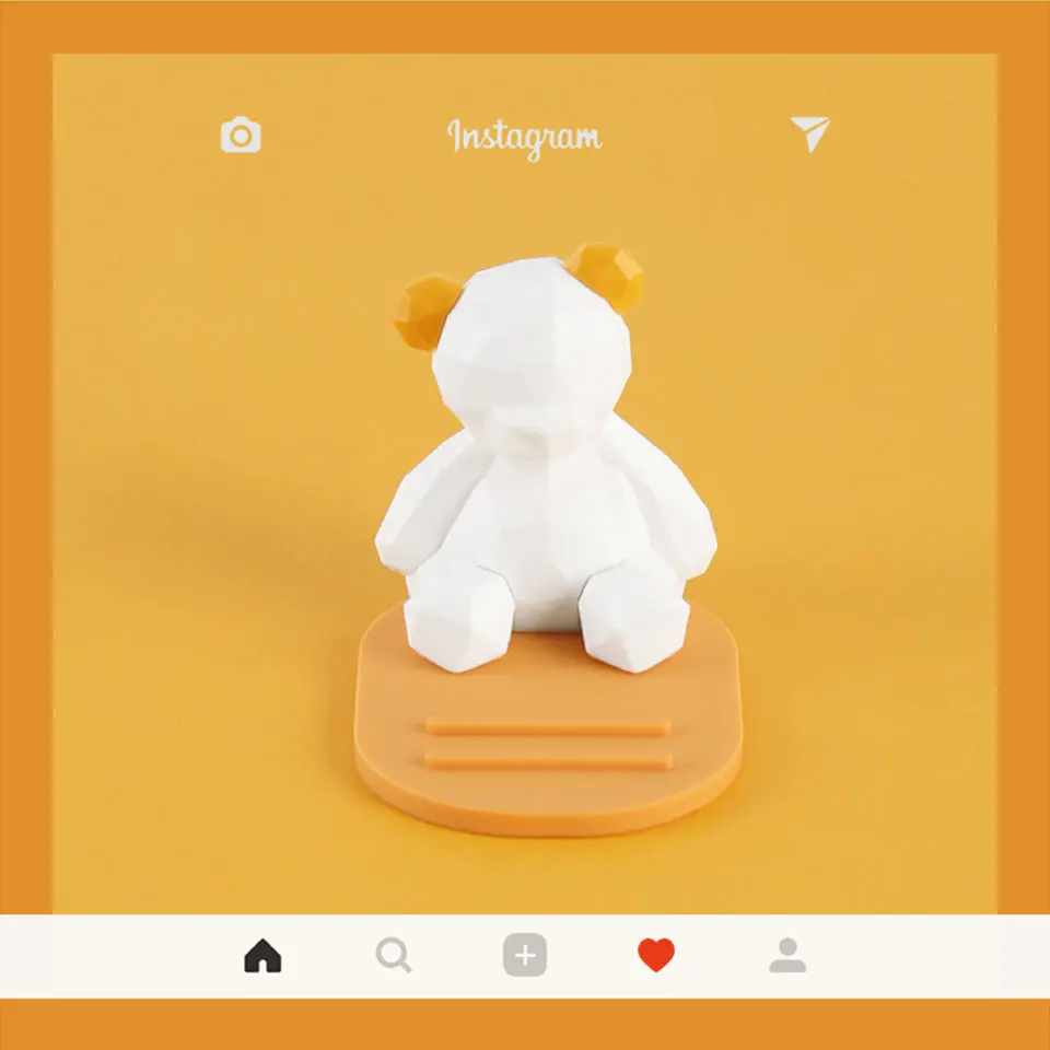 bear Милый мультяшный медведь собака Телефон Стенд Кронштейн мобильный смартфон Держатель рабочего украшения поддержка для iPhone XiaoMi huawei samsung - Цвет: bear