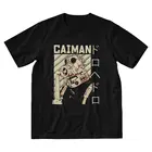 Футболка Caiman Dorohedoro, Мужская модная футболка с коротким рукавом, 100% хлопок, Аниме Манга, Кайман, городские футболки, топы