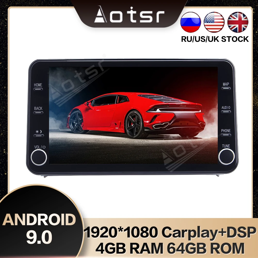 

Автомобильный GPS-навигатор AOTSR, экран 11,8 дюйма, PX6, Android 9,0, для Toyota Levin 2019 DSP Carplay