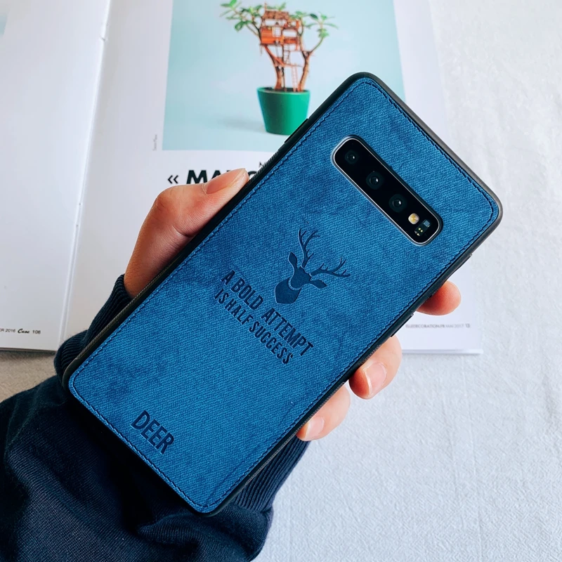 Мягкий ТПУ чехол с 3d-рисунком оленя для Samsung Galaxy S7 Edge S8 S9 S10 S10e Note 8 9 10 Plus M10 M20 M30 A10 A20