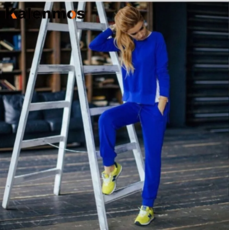 Комплект из двух предметов топ и штаны женские толстовки спортивный костюм