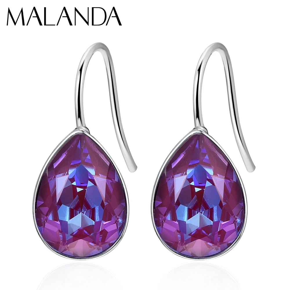 Серьги-подвески с кристаллами Сваровски для женщин модная новинка элегантные