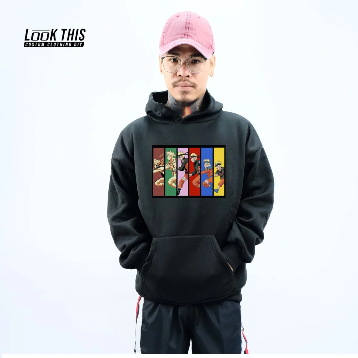 

2021 Anime Uzumaki Boruto Harajuku Autumn Hooded Hoodie Men Oversized Hoodie Boy INS Style Printed Sweatshirt Male Loose Tops