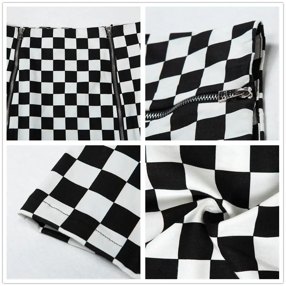 юбка женская осень зима женские юбки больших размеров мини в клетку карандаш с