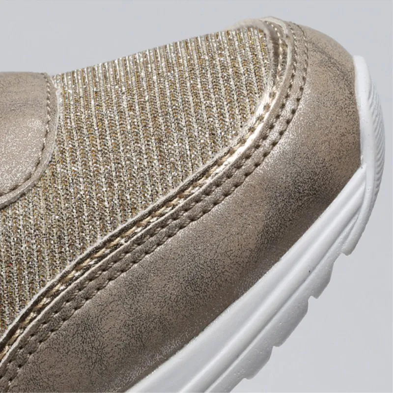 

Women Height Increasing Walking Jogging Sneakers 6.5 CM Increase Gold Silver Ladies Sport Running Shoes Comfortable Girl Shoes