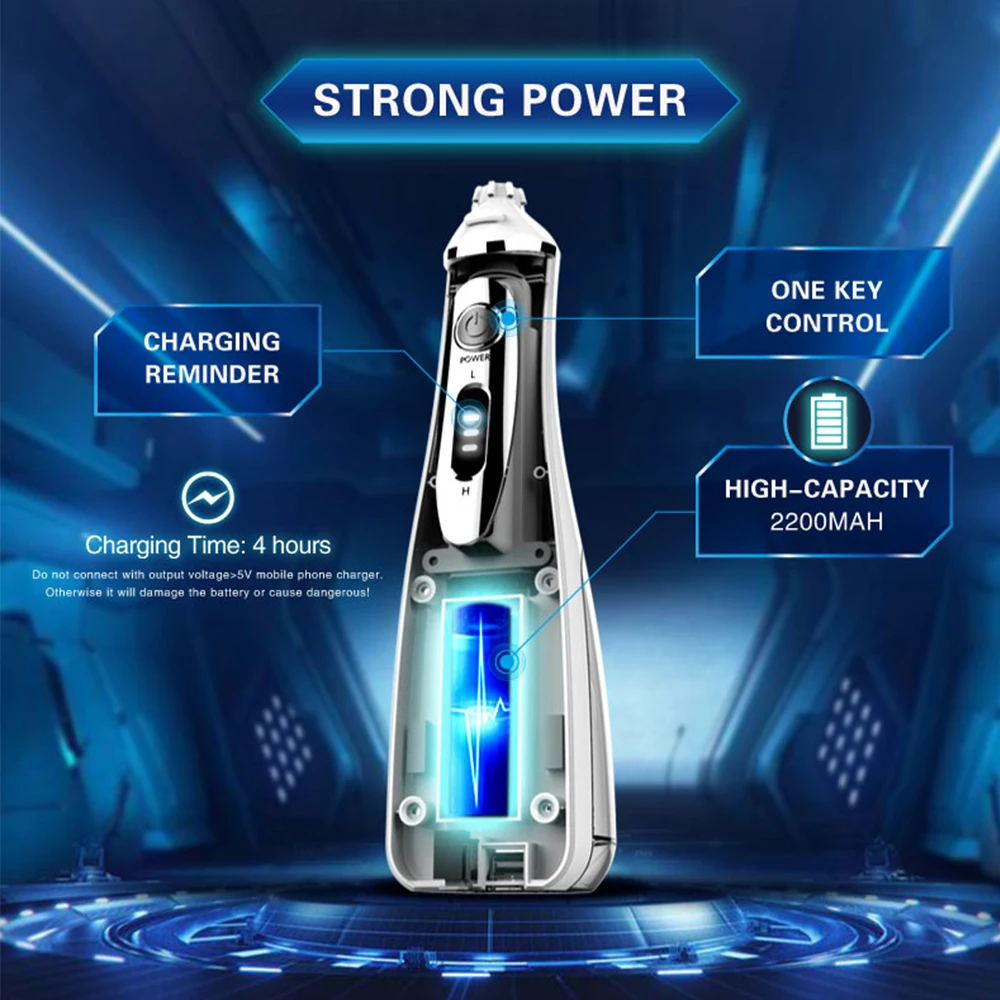 Waterpulse V400plus взрослых Электрический Ирригатор для полости рта 3 режима Портативный