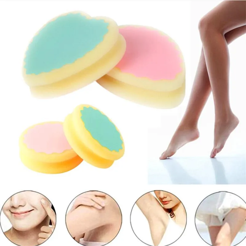 Magical Painless Hair Removal Sponge Soft Hair Depilation Sponge Women Body Leg Hand Dual Sides Hair Remove Pad Painless Tool
