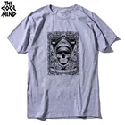 Мужская футболка COOLMIND SK0218, из 100% хлопка, с коротким рукавом, с принтом черепа, повседневная, крутая, в стиле панк, летняя футболка с круглым вырезом, pthd