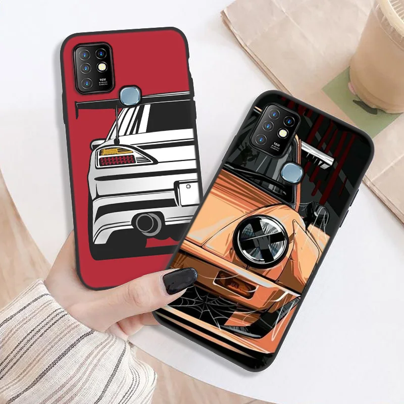 shockproof case for infinix hot 10 lite 8 9 play case for infinix note 10 7 zero 8 smart 5 4 tokyo jdm sports car phone cover free global shipping